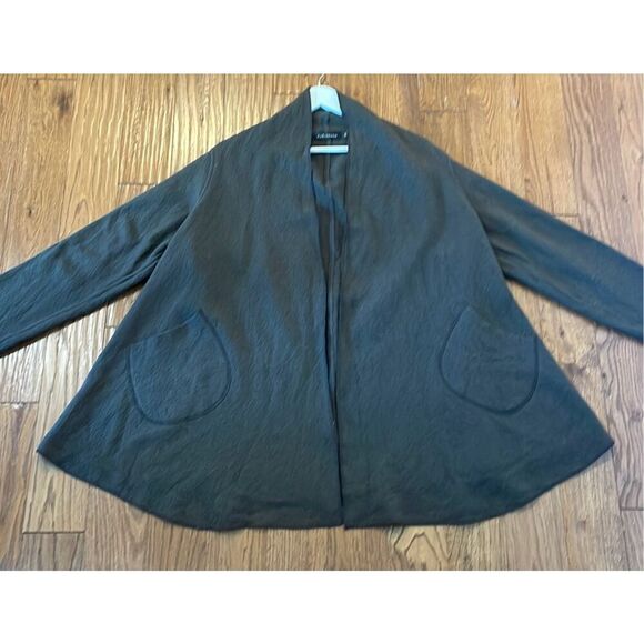 Cut Loose 100% boiled wool draped open cardigan jacket S\M - Picture 6 of 10